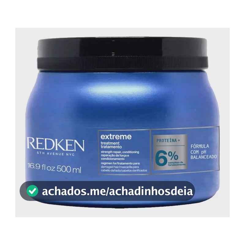 Máscara de tratamento reparação do cabelo danificado Extreme 500 Ml Redken