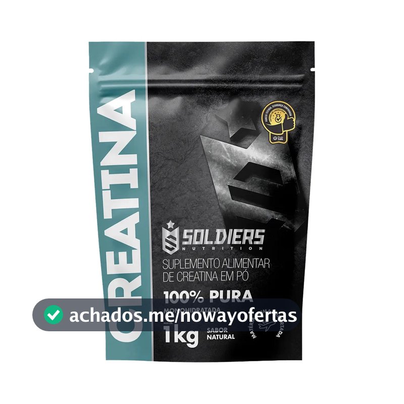Creatina Soldiers Nutrition em pó Sem sabor x 1kg