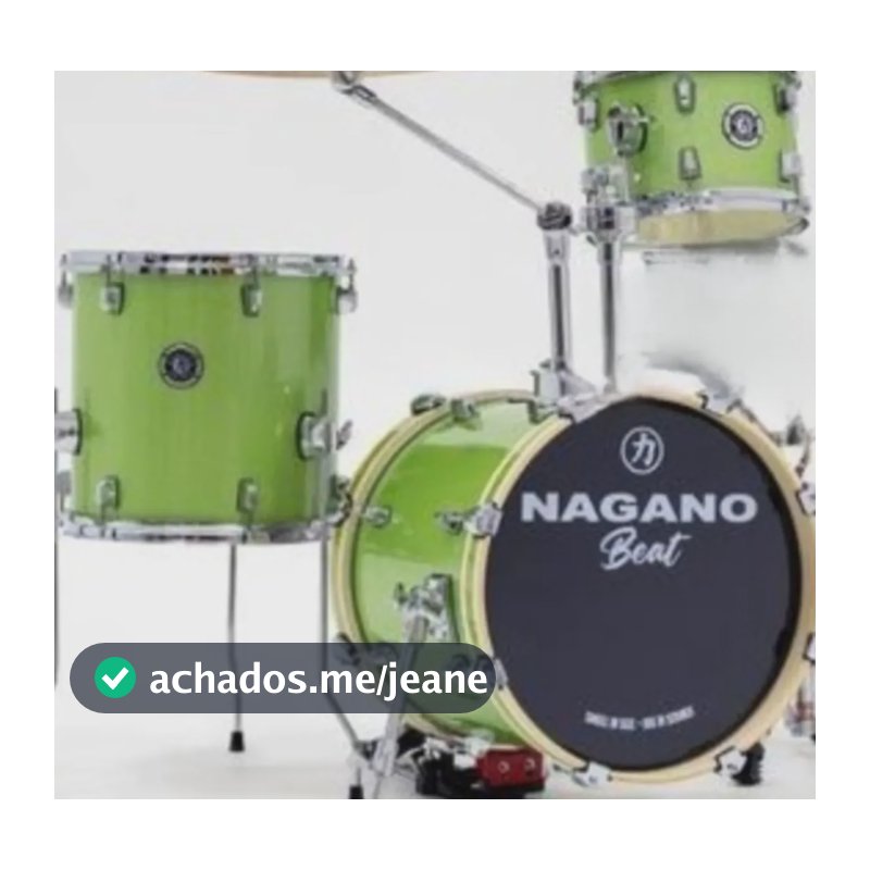 Shell Pack Da Bateria Nagano Beat Sem Caixa/tom+surdo+bumbo! Verde