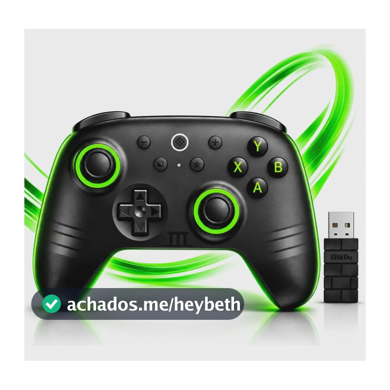 Controle 8bitdo Ultimate 2c Pc Android Bluetooth Preto Preto