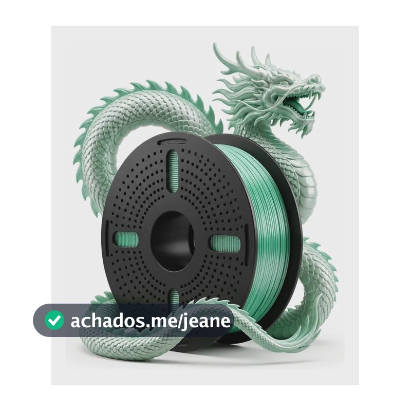 Filamento Impressora 3d Pla Silk Duo Color 1.75 Print Pulse Branco/verde