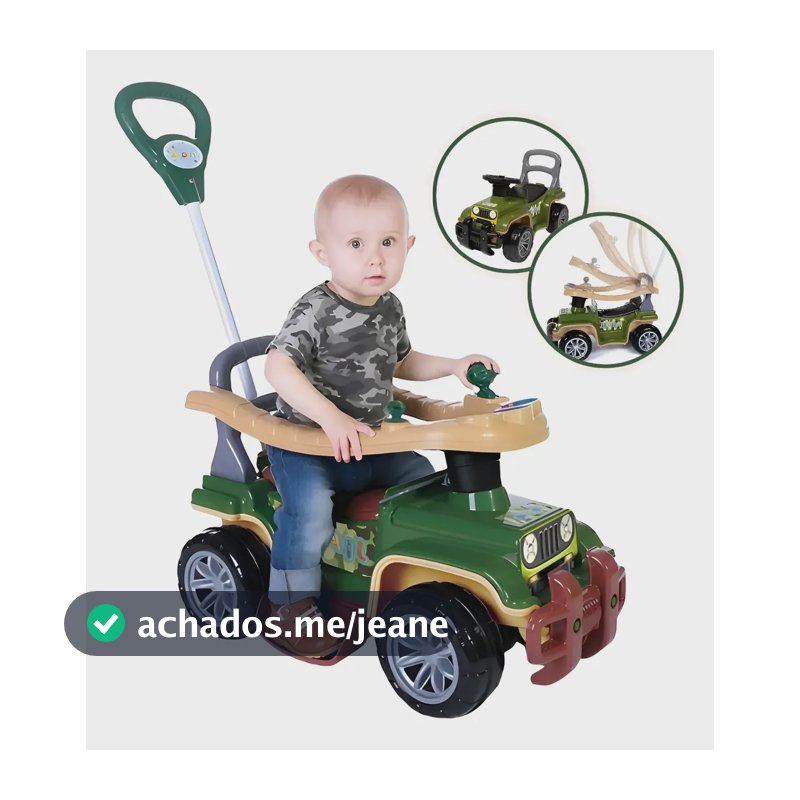 Jip Jip Quadriciclo Infantil Carrinho Passeio Maral Verde