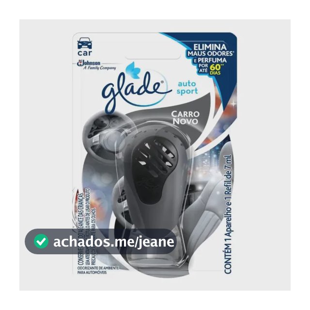 Glade Aromatizante Carro Novo Aparelho E Refil