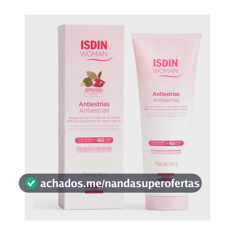 ISDIN Creme Corporal Woman Antiestrias Apto para Grávidas - 245g