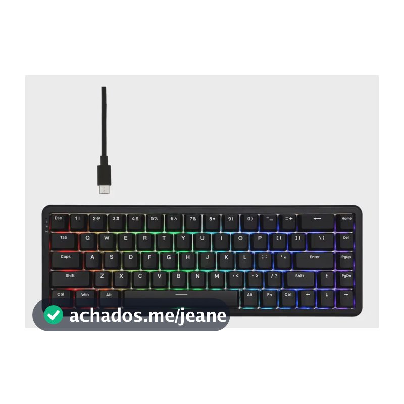 Teclado Magnetico Ajazz Ak680 Max Rgb 8k Preto