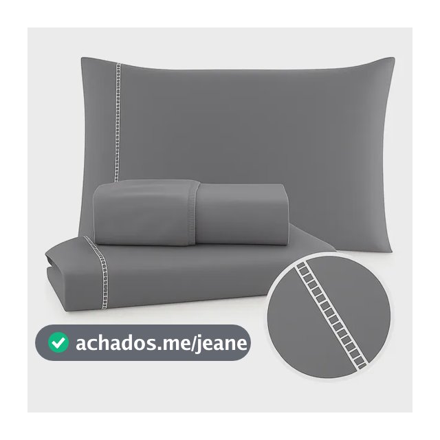 Jogo De Lençol Solteiro 400 Fios Com Elástico 2 Pçs Cama Box