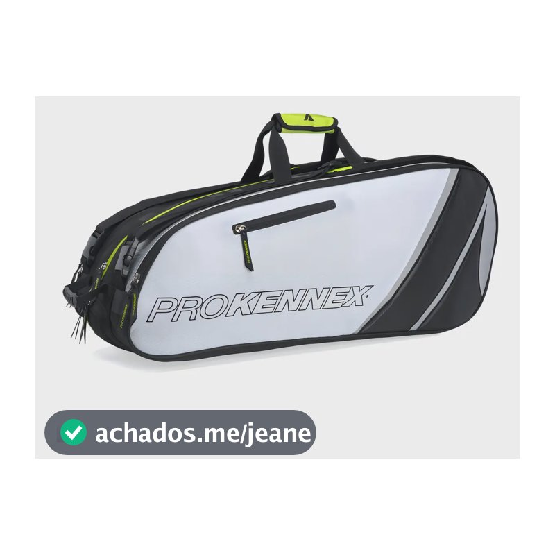 Raqueteira Prokennex Cool X12 Preta Térmica 12 Raquetes