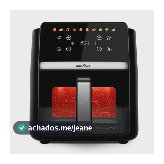Air Fryer Britânia 9,5l Painel Digital 1800w Baf95a