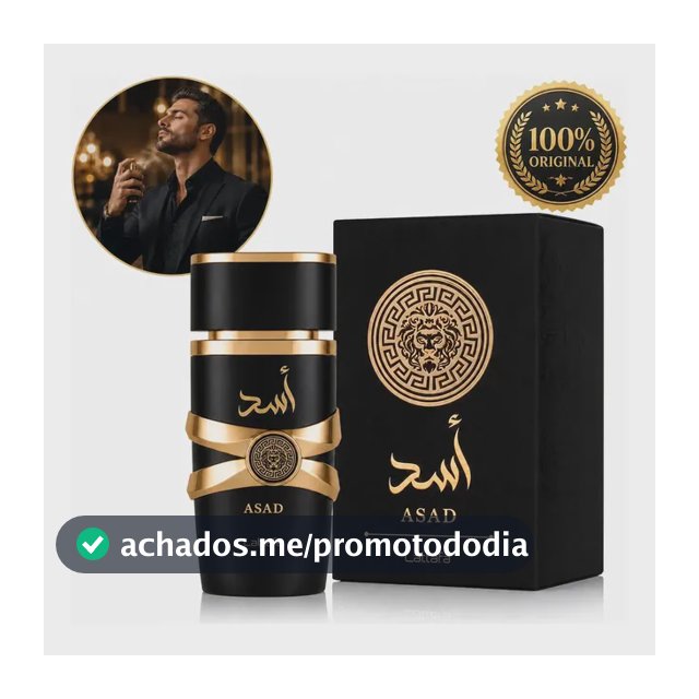 Perfume Lattafa Asad 100ml Selo Original Árabe Eau Com Nota