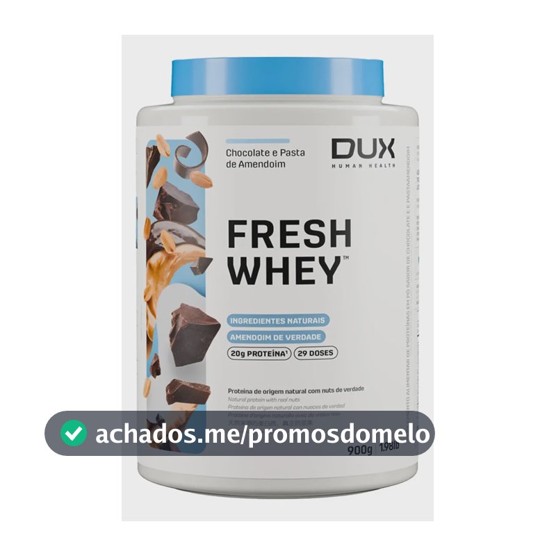 DUX HUMAN HEALTH Fresh Whey Protein Chocolate e Pasta de Amendoim 900g