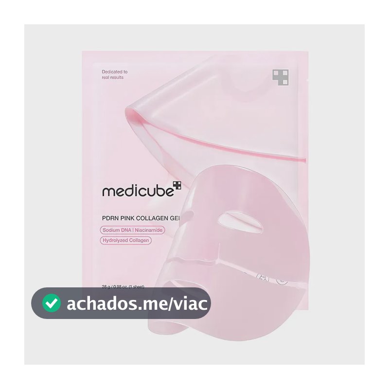 Máscara Facial em Gel Medicube PDRN Pink Colágeno para Elasticidade e Brilho da Pele