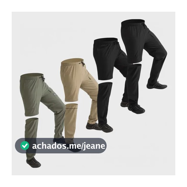 Calça De Pesca Mar Negro Combat Vira Bermuda Envio Imediato
