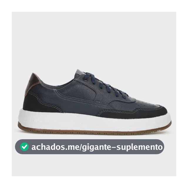 Tênis Democrata Drake Pulse Nobuck Marinho Bonito Macio Azul Azul 39 Br