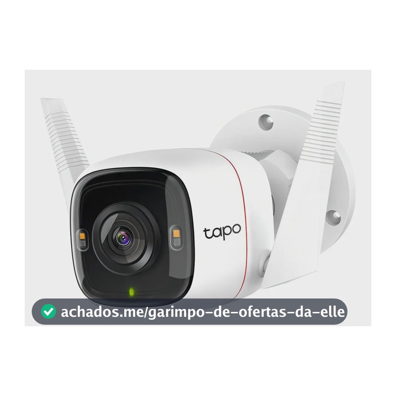 Câmera de Segurança Wi-Fi Externa TP-Link Tapo C320WS 2K 4MP IP66 Branco