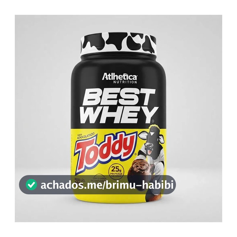 Proteína Atlhetica Nutrition Best Whey em pó sabor Toddy x 900g