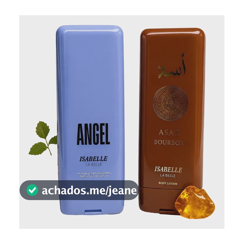 Kit Creme Hidratante Corporal Asad Bourbon E Angel 200ml Asadbourbon/angel