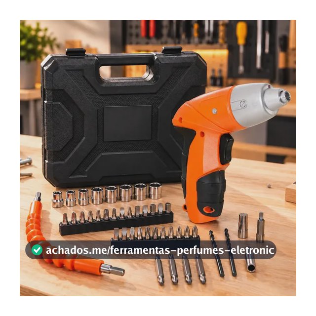 Parafusadeira Sem Fio 4,8v Kit 45 Peças Knakasaki Laranja 127/220v 50/60hz