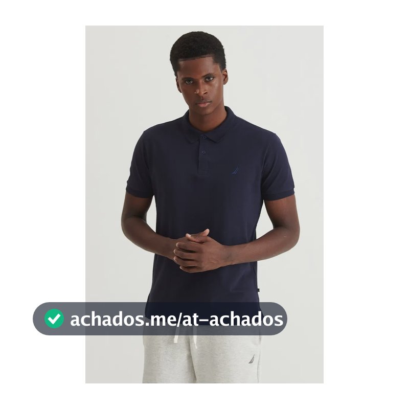 Polo Nautica Pima Navy Logo Náutica G Bordado