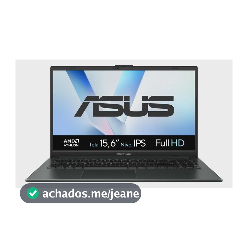 Notebook ASUS Vivobook Go 15, AMD Athlon Silver 10, 8GB RAM, 128GB SSD, Windows 11 Home, Tela 15,6' FHD nível IPS, Mixed Black - E1504FA-BQ5315WS