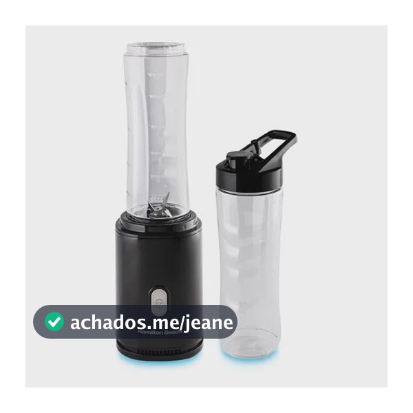 Liquidificador Hamilton Beach Portátil Individual 600ml Tritan Preto 220v