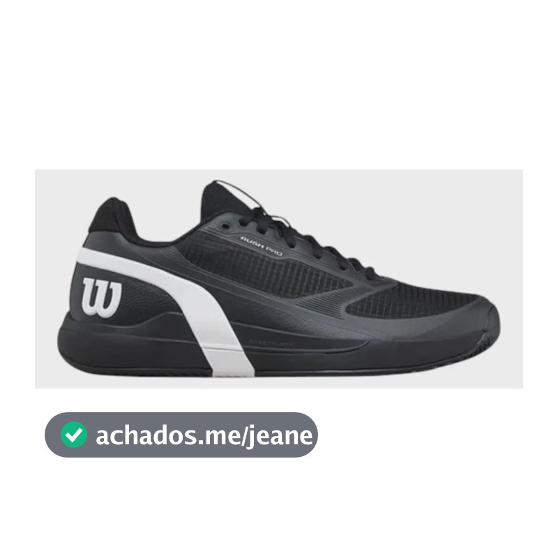 Tenis Wilson Rush Pro 5 Clay Black/wh/stormy Saibro Preto 41 Br