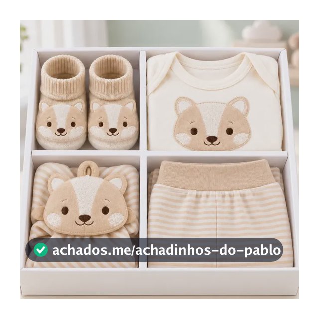 Kit Presente Bebê Recém Nascido Body Mijão Pantufa E Naninha