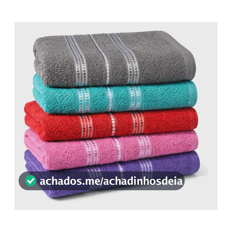 Kit 5 Toalhas Banho 70x125 Cm Laune Haus Escala Tek