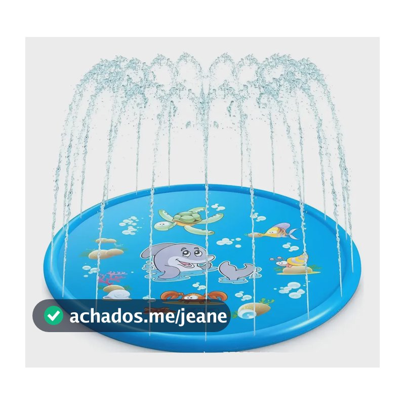 Piscina Fonte Chafariz Infantil Animais Pet Crianças Tapete Azul