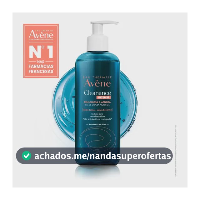 Gel de Limpeza Facial Avène Cleanance Intense Pele Oleosa 400g
