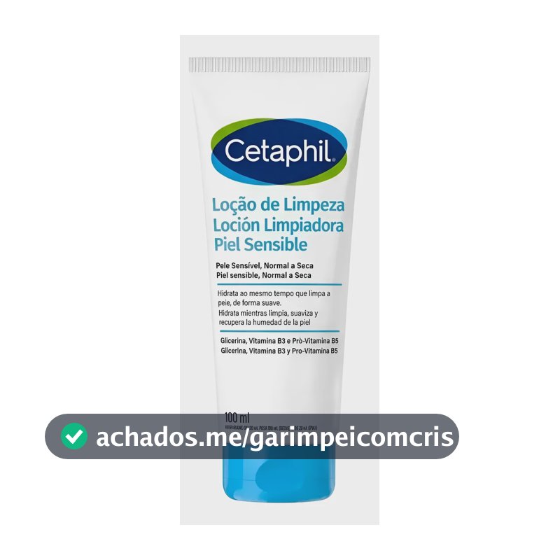 Cetaphil Loção De Limpeza 100ml Pele Seca E Sensível Normal A Sensível Dia