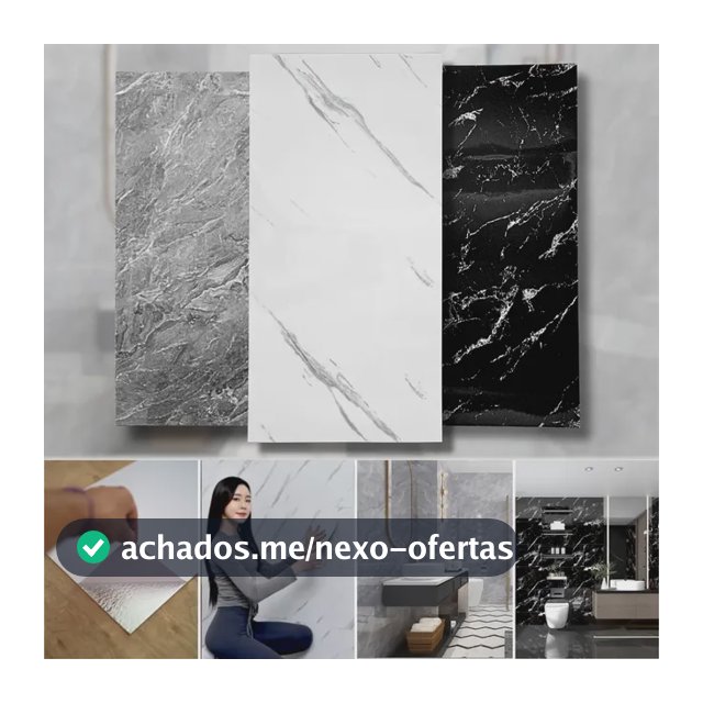 Kit 10 Painel 3d Mármore Parede Autocolante 60 X 30 Pdeals