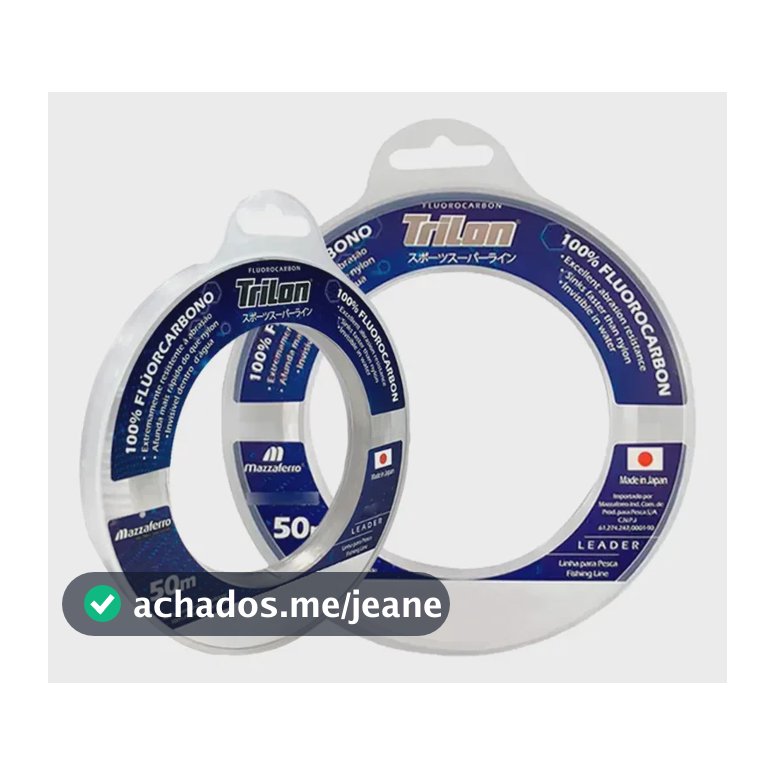 Linha Fluorcarbono Mazzaferro Trilon Leader 0.50mm Transparente 16,2kg