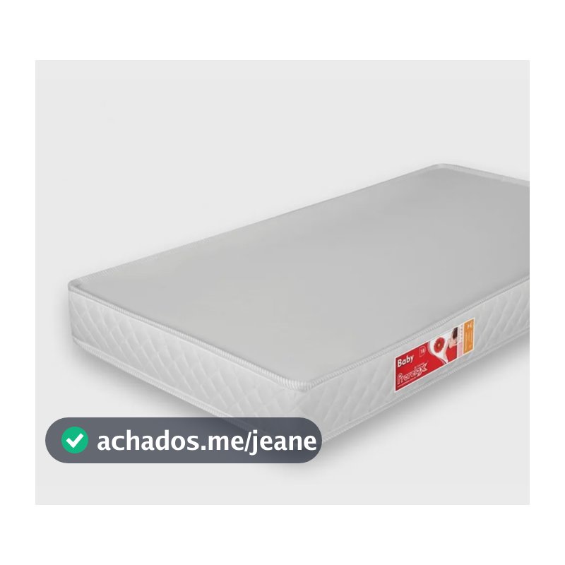 Colchão Para Berço Liso Branco 130 X 60 X 10 Cm D18 Prorelax