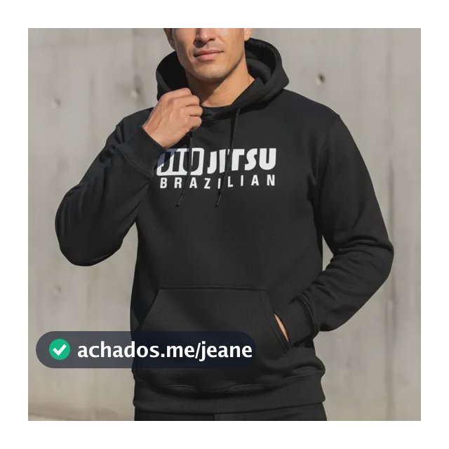 Blusa De Frio Jiu-jitsu Moletom Com Toca E Capuz Mma Bjj