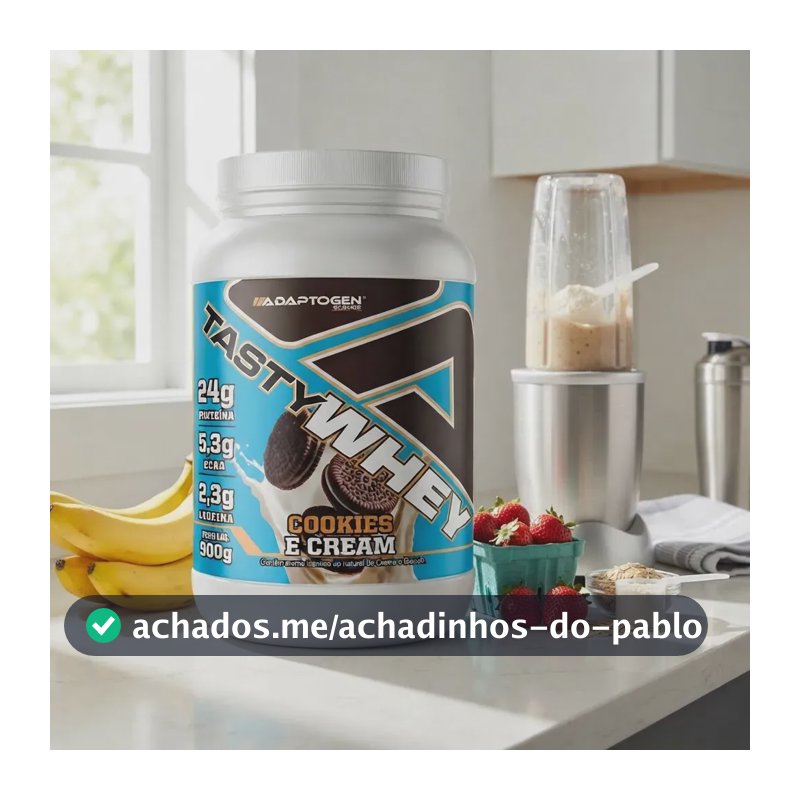 Proteína Adaptogen Science Tasty Whey Gourmet em pó sabor Biscoitos x 900g