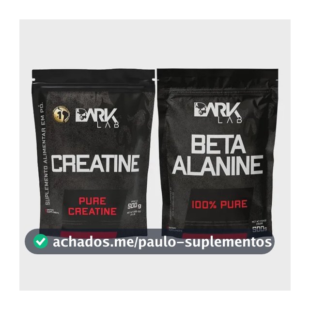 Creatina Pura Sem Sabor 500g + Beta Alanina 100% Pure 500g Dark Lab