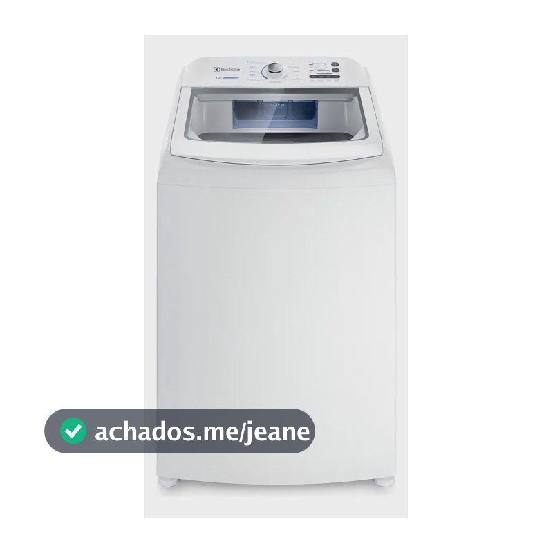 Máquina de Lavar Electrolux 15kg Branca Essential Care com Cesto Inox e Jet&Clean LED15
