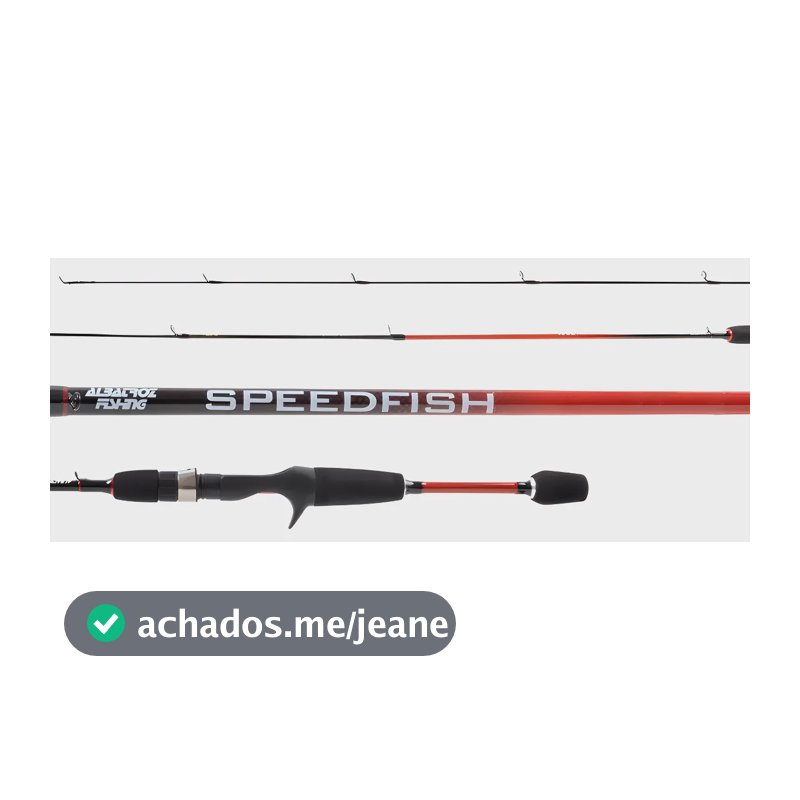 Vara Para Carretilha Speedfish C501 1,50m 2-6lbs - Albatroz Cor Vermelho