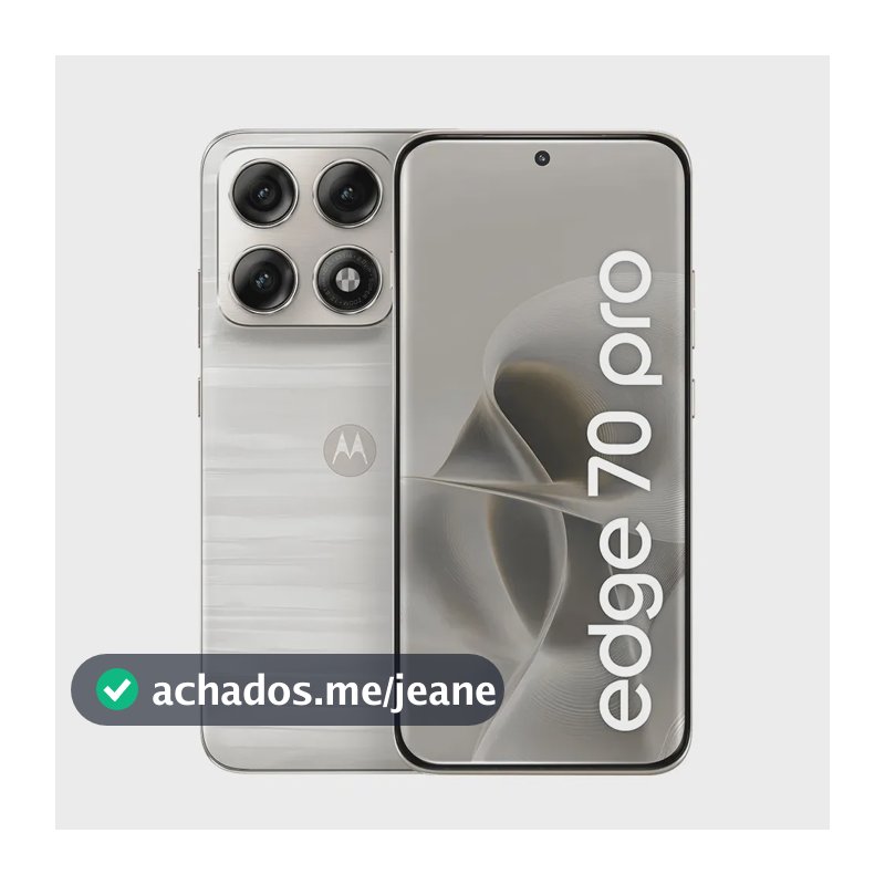 Smartphone Motorola Edge 70 Pro 5g - 256gb 12gb Ram+12gb Ram Boost, 4 Câmeras De 50mp, Tela 1.5k Extreme Amoled 144hz, Bateria 6500 Mah, Ip68/ip69 - Branco