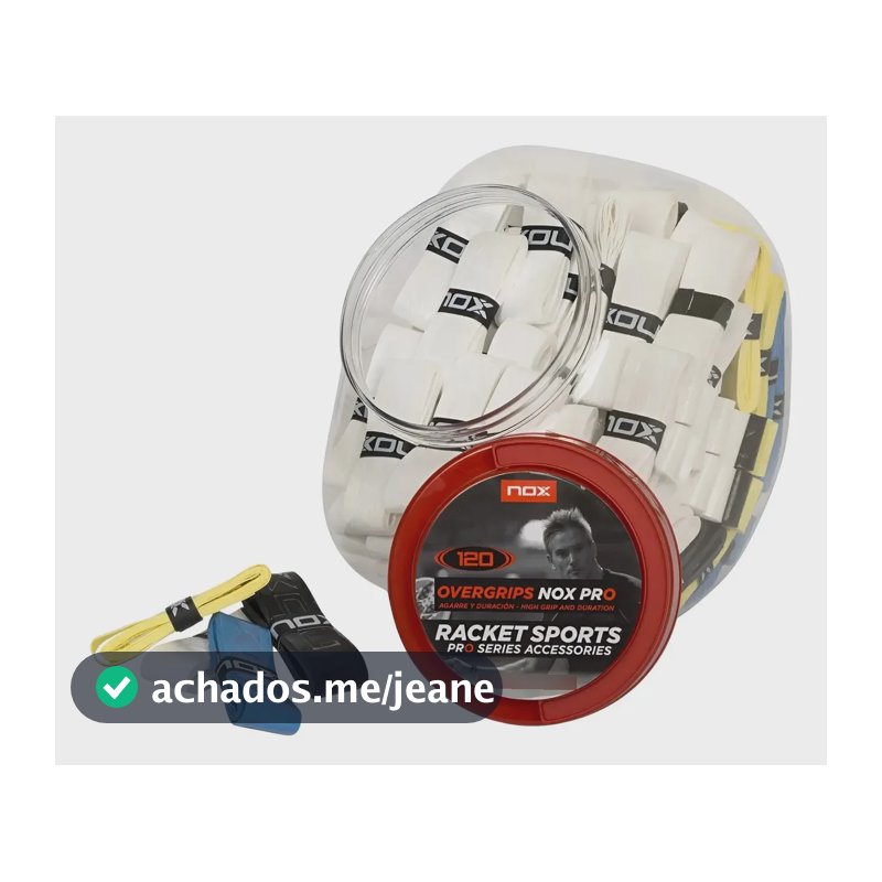 Overgrip Nox Pro Para Raquete Beach Tennis Ou Padel Grip Cor Branco