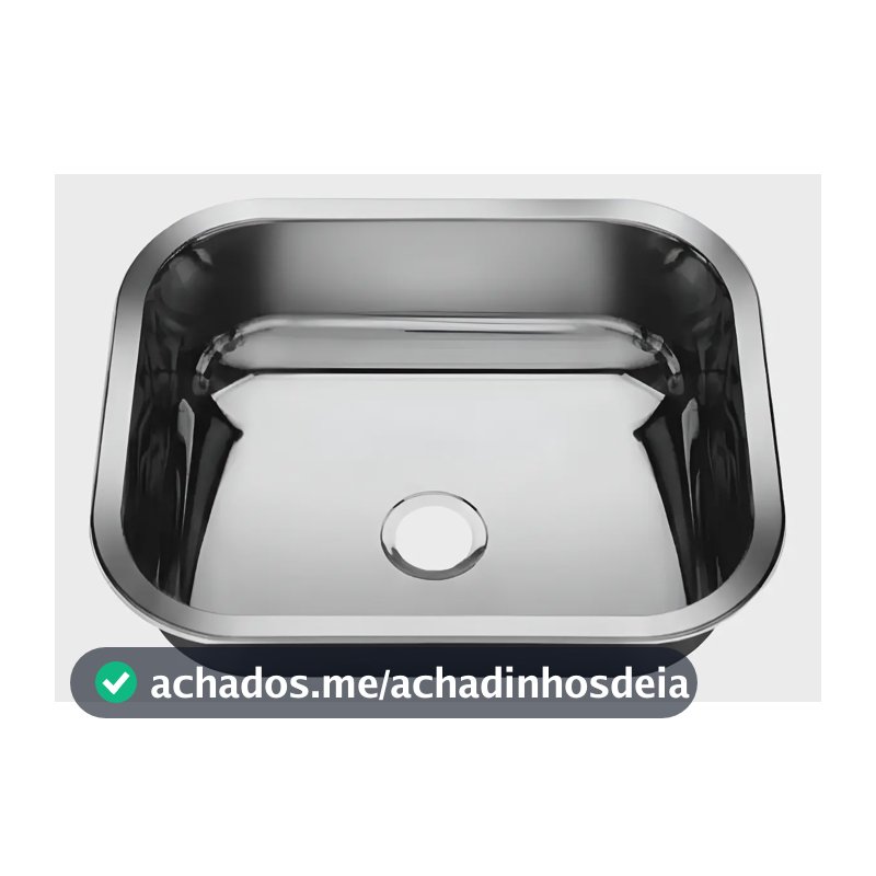 Cuba Pia Número 0 Cozinha Inox American Steel 40x34x11 Rasa Cinza