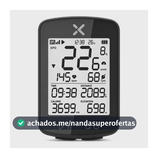 GPS XOSS G2+ Ciclocomputador Bike Bluetooth ANT+ Compatível Strava