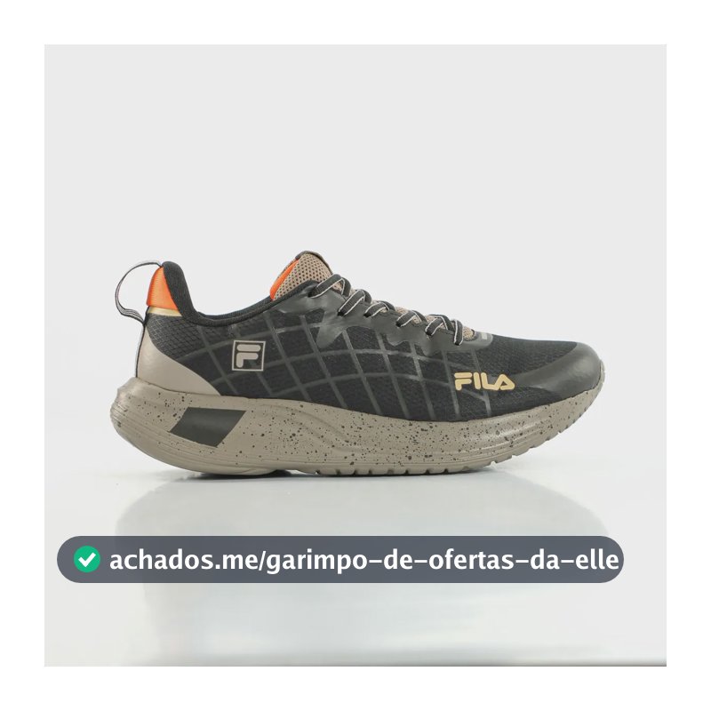 Tênis Fila Focus Masculino Academia Caminhada Treino Leve Preto 42 Br