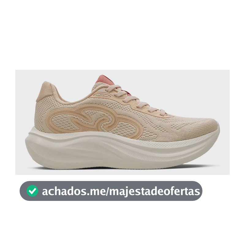 Tênis Feminino Rush Olympikus Algodao/pessego Claro Liso 40 Br