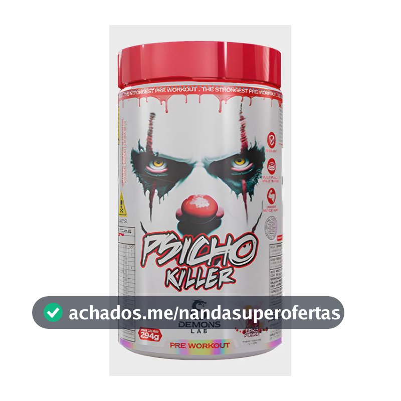 Pre Treino Psicho Killer Fruit Punch 300g - Demons Lab Suco De Frutas