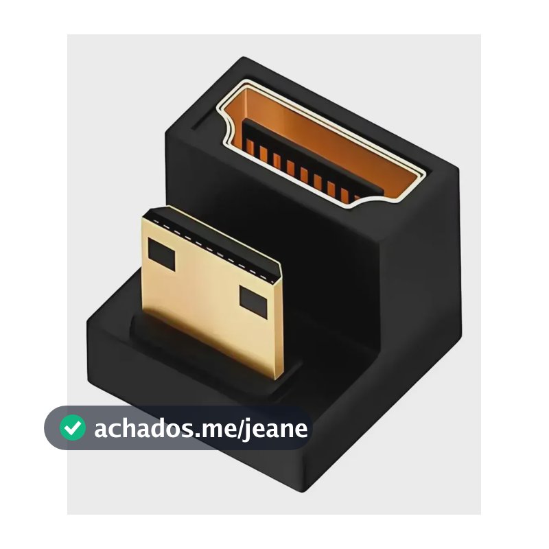 Adaptador Mini Hdmi Macho Para Hdmi Fêmea 8k 60 Hz 180 Graus