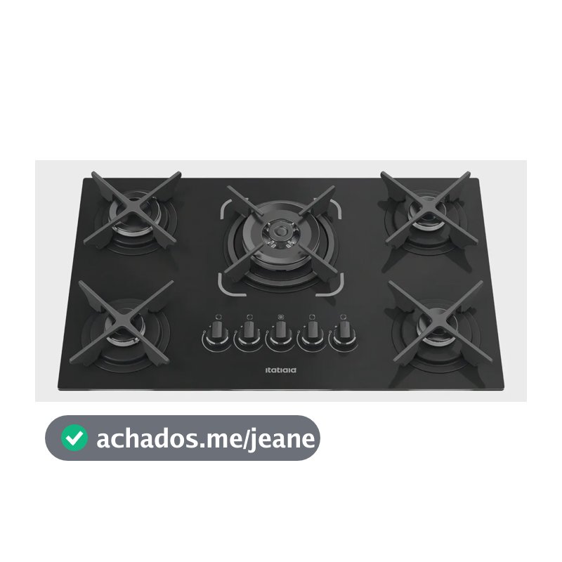 Cooktop itamaxi Itatiaia 5 Bocas Preto