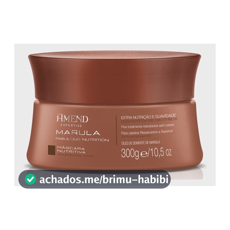 Máscara Nutritiva Amend Marula Fabulous Nutrition 300g