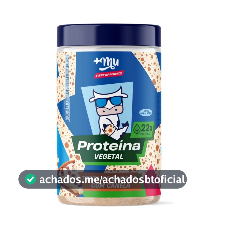 Proteína Vegetal +Mu 22g proteína Banana com canela 450 g