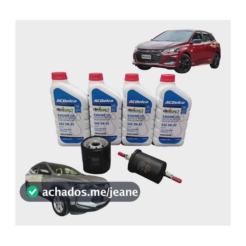 Kit Troca Óleo Onix / Tracker Turbo 5w30 Dexos 1 Ger 3